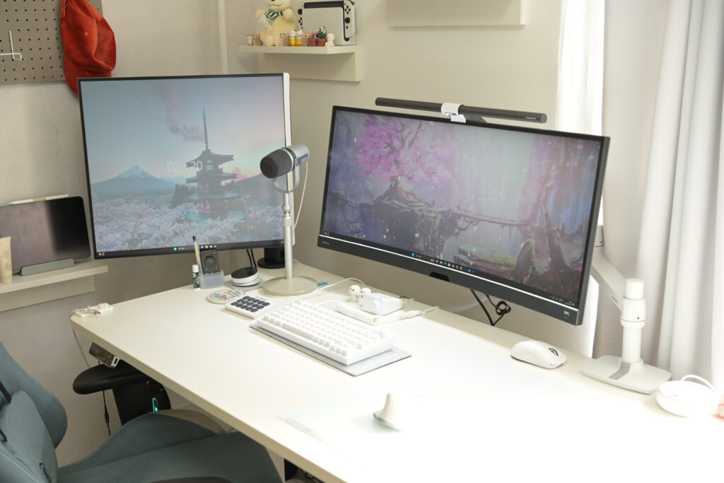 デスクツアー2024】白デスク｜ゲームも作業も楽しく、快適に。 | まちろぐ