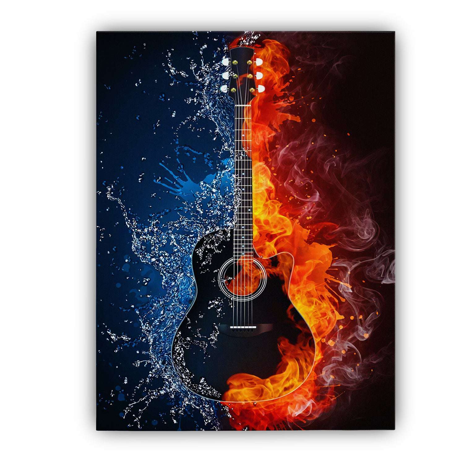 Fire & Water Guitar - Magna Canvas