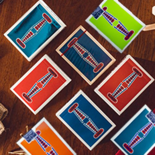 Gilded Vintage Feel Jerry's Nuggets (Blue) Playing Cards – Magic Dream