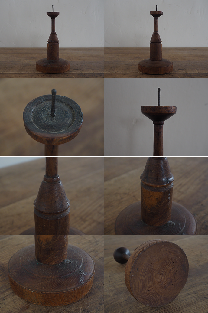 フランス アンティーク 木製キャンドルスタンド 燭台 | MANSIKKA