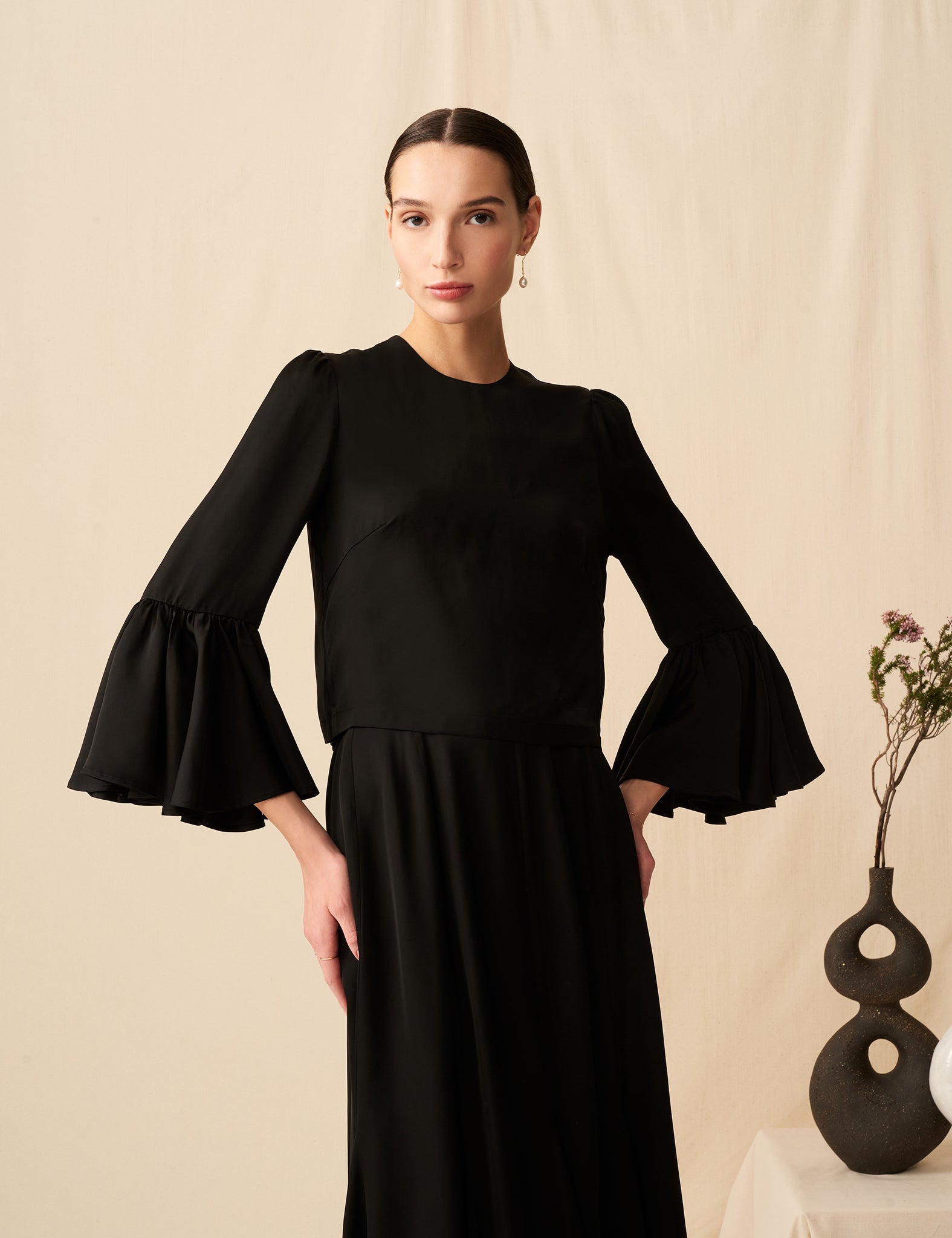 MARIHA(マリハ) スノードロップのブラウス Black シティードレス