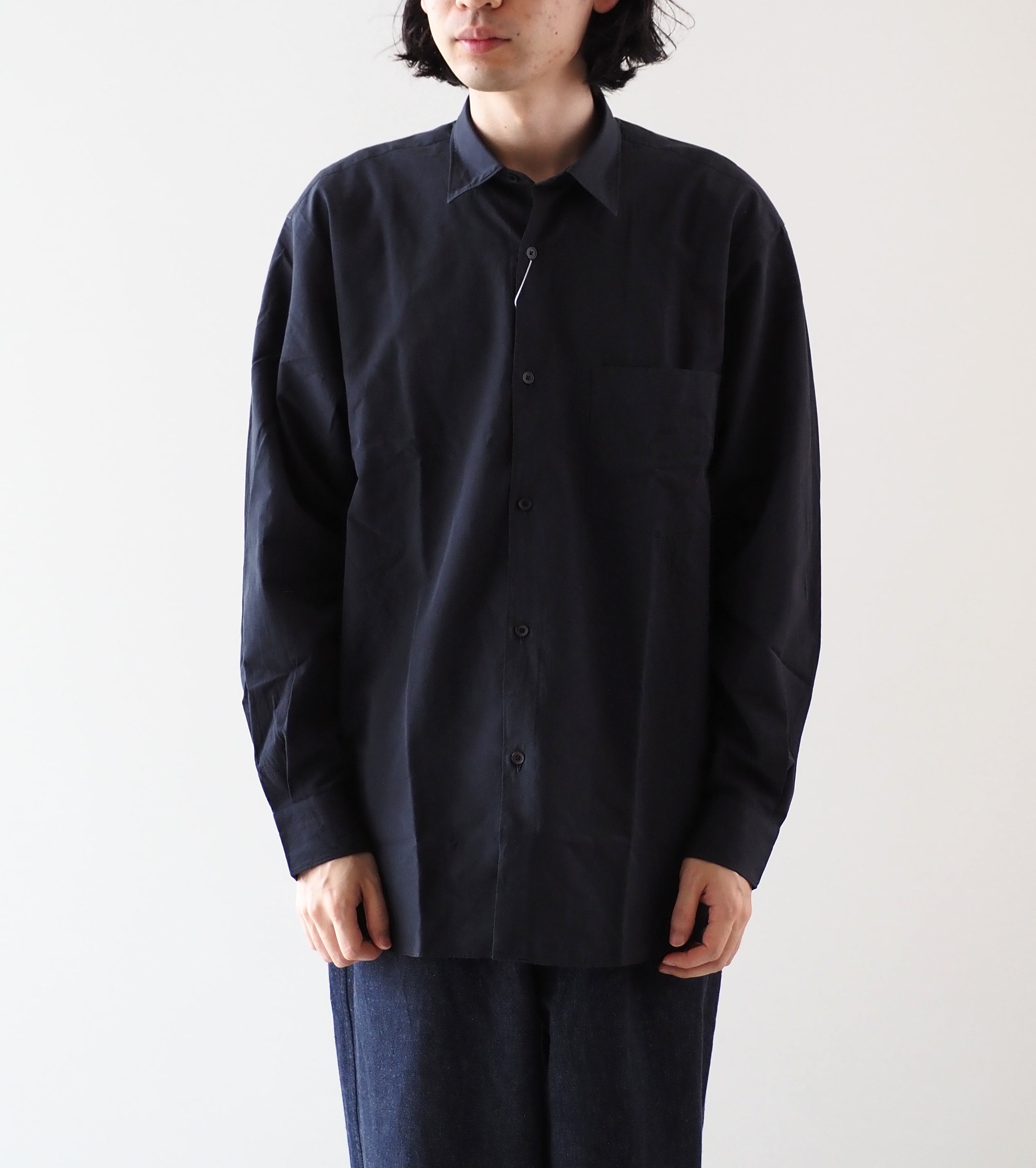COMOLI コモリシャツ, Navy – Navyblue