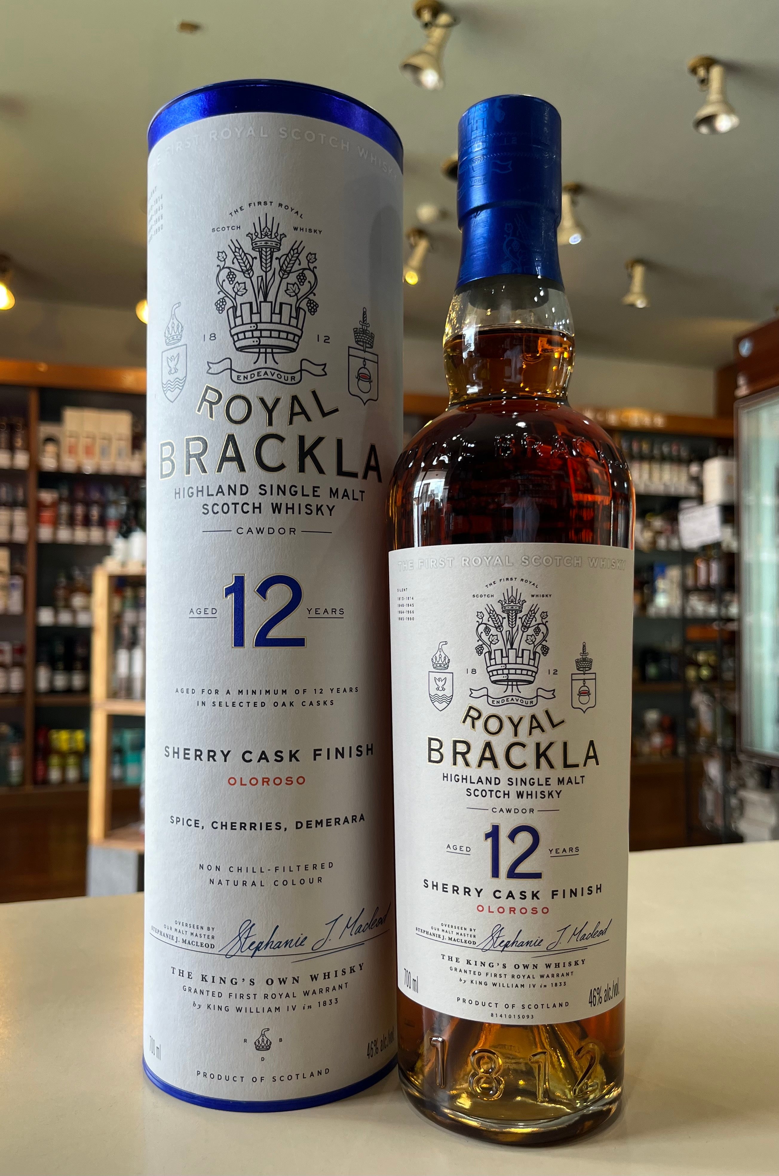 ROYAL BRACKLA AGED 12 YEARS SHERRY CASK FINISH HIGHLAND SINGLE