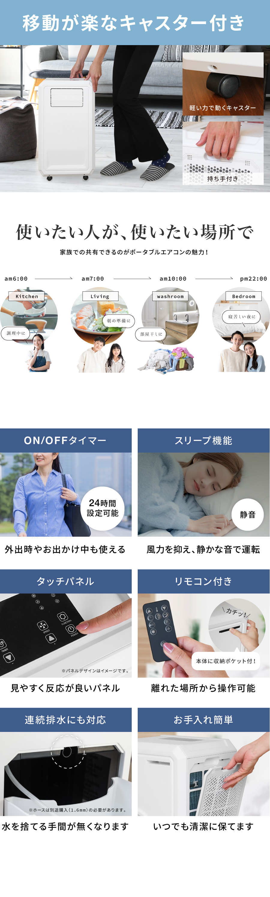 スポットクーラー ハイブリッド式 3way 冷風 除湿 送風 工事不要 家庭