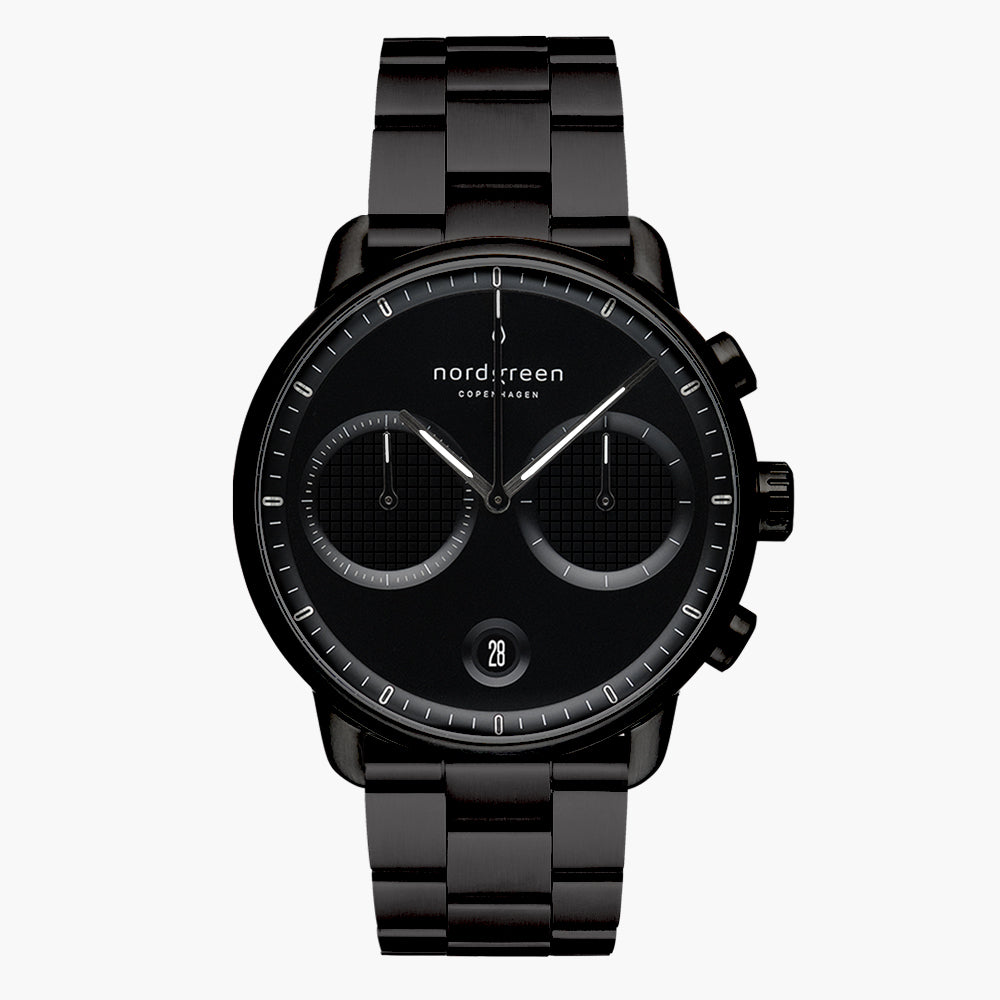 Nordgreen Pioneer Chronograph | 42mm Black Link