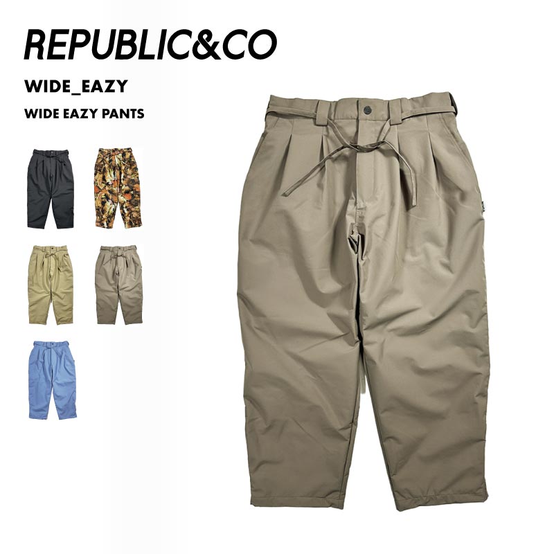 Republic & Co/リパブリック メンズ スノーウェア パンツ WIDE EAZY
