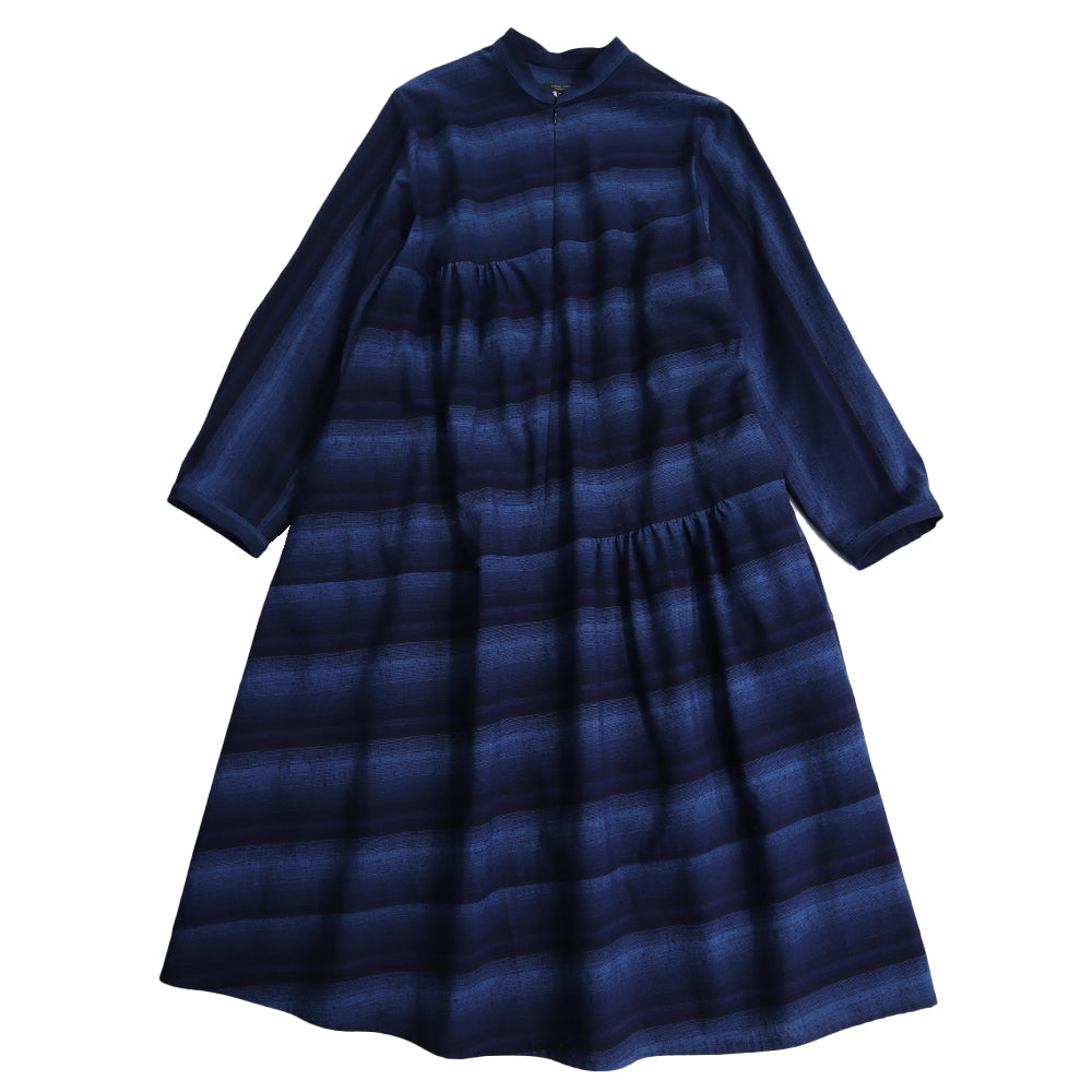 儀右ヱ門 ギエモン ぎえもん 久留米絣 ワンピース タ222 日本製