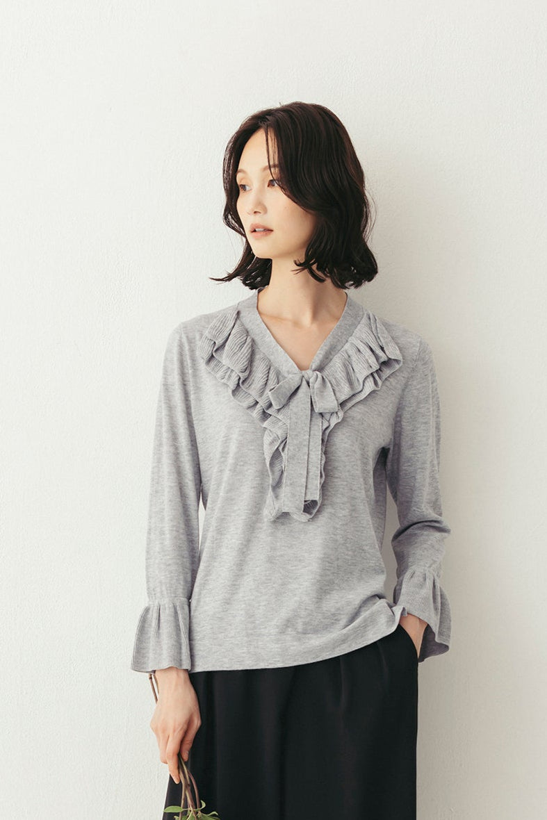 フリルニットトップ NS-336 – ATELIER N'S