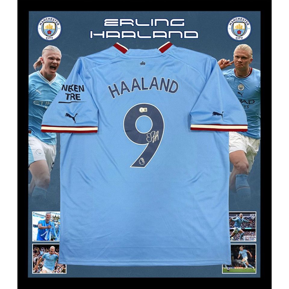 ハーランド【直筆サイン入り】マンチェスター・シティ ユニフォーム