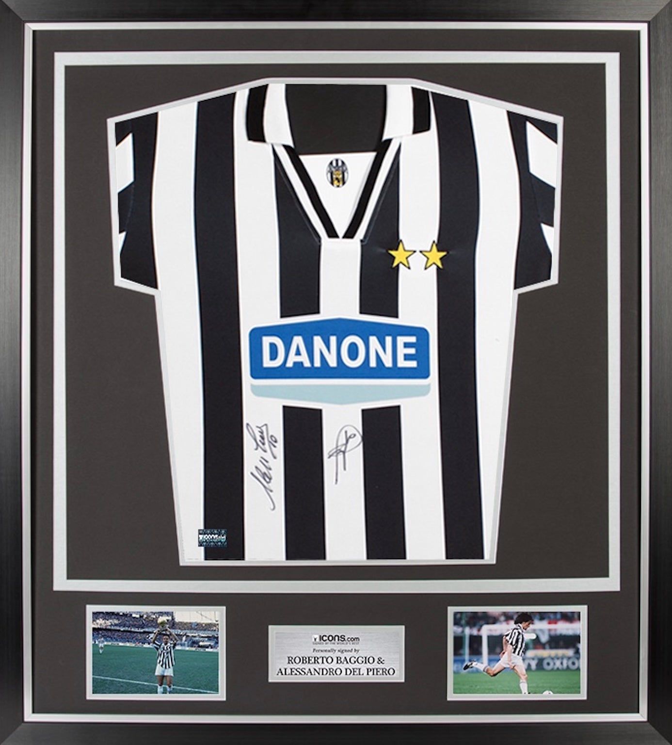 直筆サイン入り】デルピエロ＆ロベルトバッジョ のユニフォームを購入