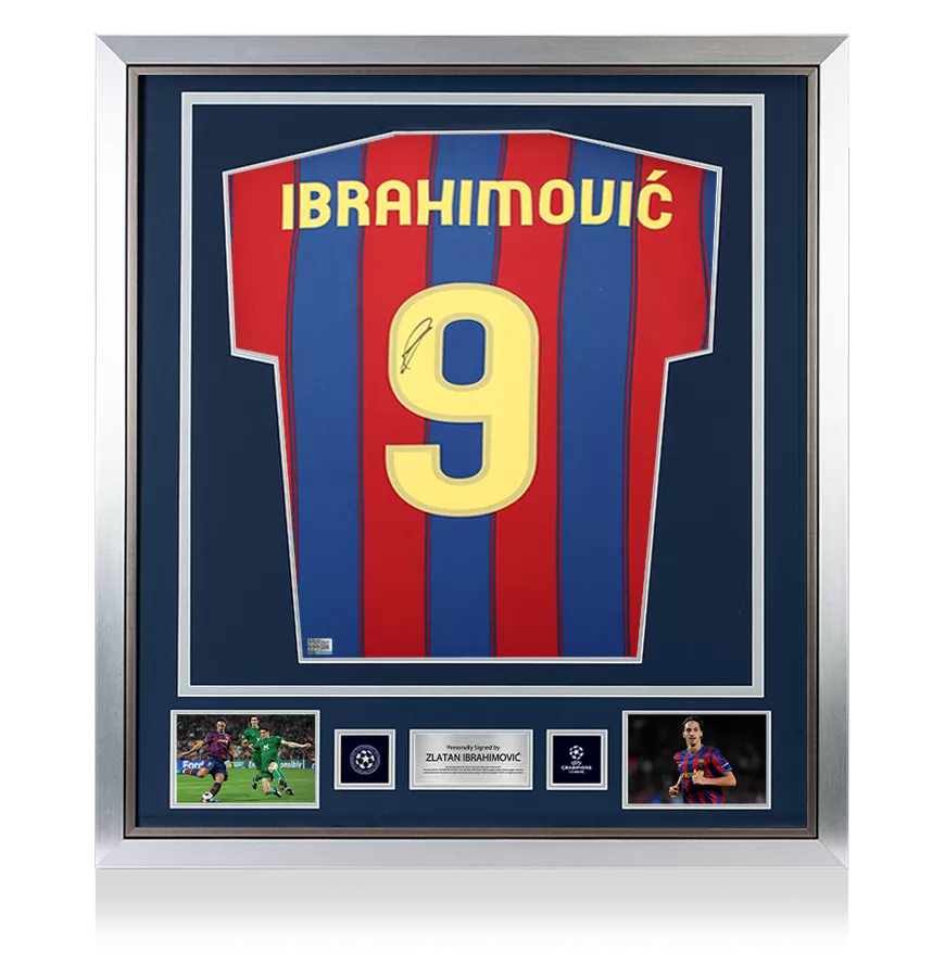 ズラタン・イブラヒモビッチ 【直筆サイン入り】 FCバルセロナ 2009-10