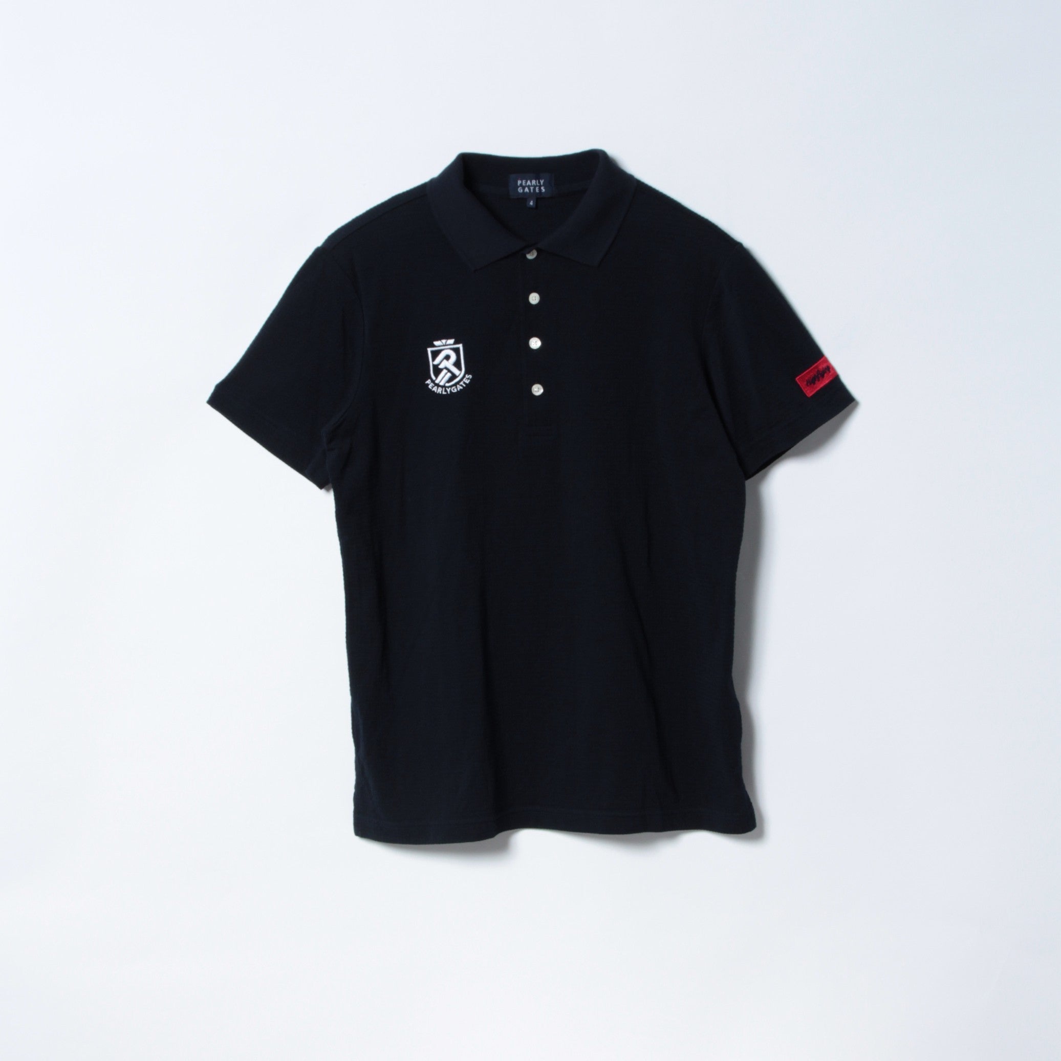 サッカー バックプリント 半袖 ポロシャツ｜PEARLY GATES（パーリー