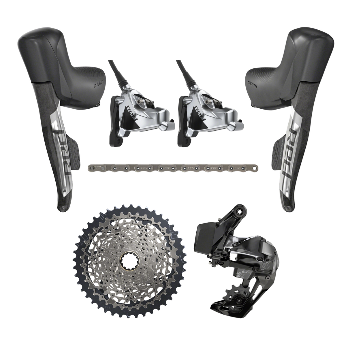 NEW SRAM Red eTap AXS XPLR Groupset Kit - 1x, XG-1271 10-44t - Gravel,