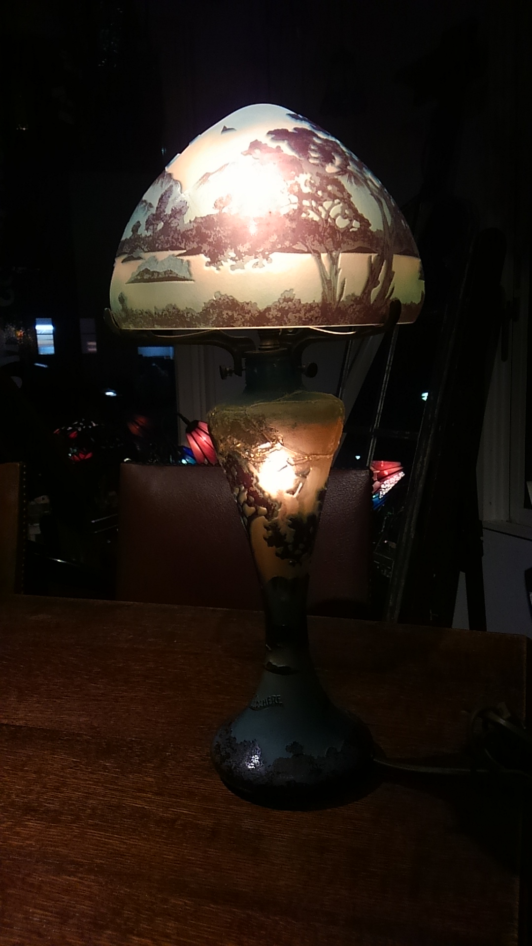 ガレ・スタンドの修復 | Weblog,ランプ,サンドブラスト,ステンド教室