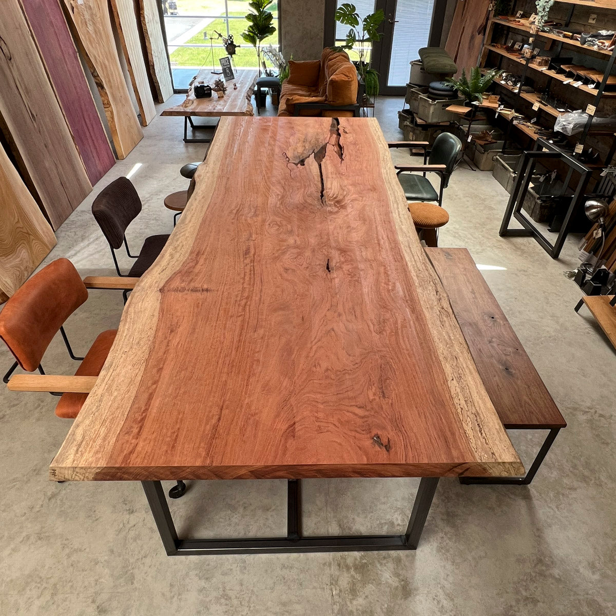 セール15%オフ】無垢一枚板 ブビンガ《B348》W3100/未仕上げ品