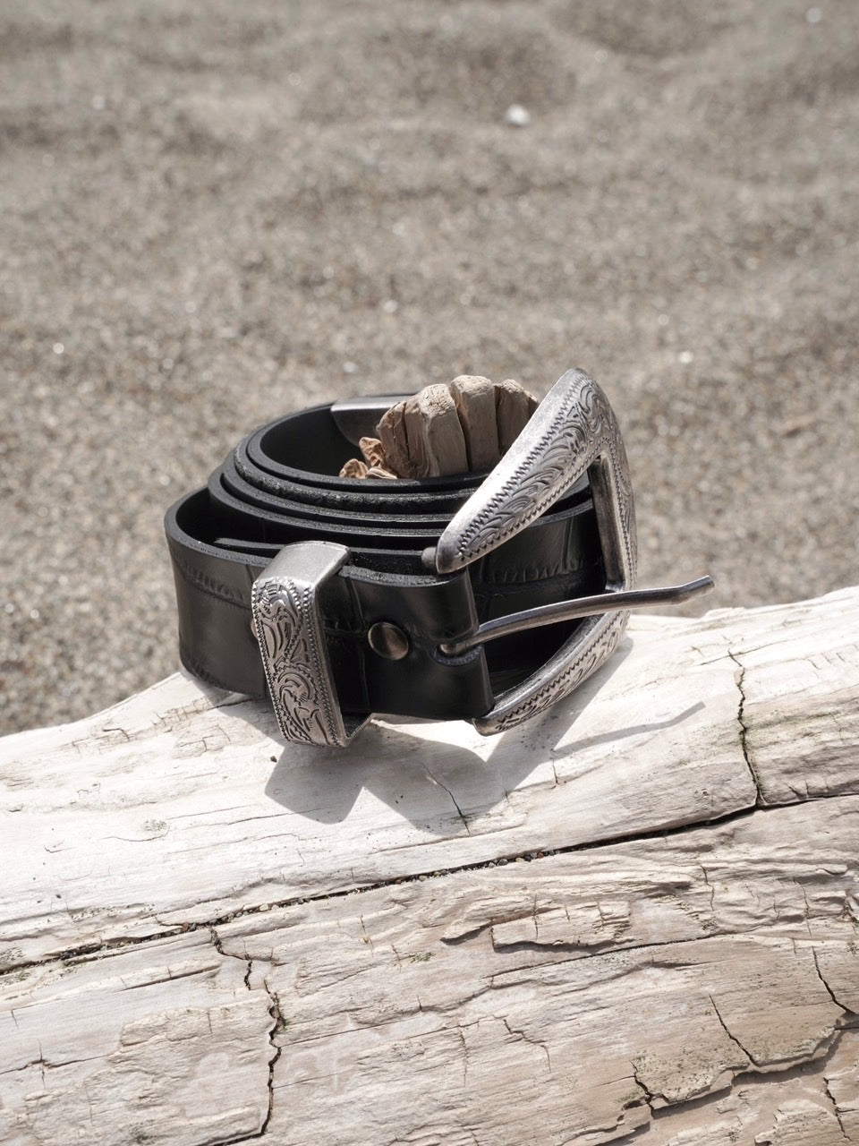 Western crocodile style belt – BELVET