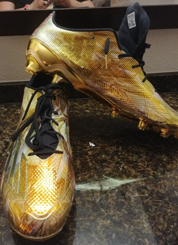 Adidas Adizero 5-Star 5.0 Low Football Cleats Metallic Gold SZ 18