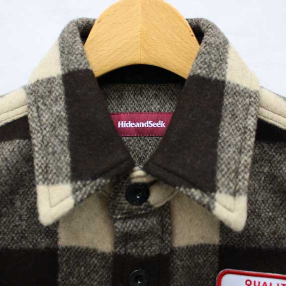 ハイドアンドシーク 13AW チェックCPOシャツ アイテム紹介