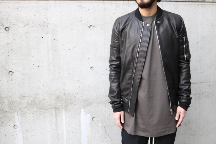 Rick Owens Leather RAGLAN BOMBER JACKET | ShelterII BLOG