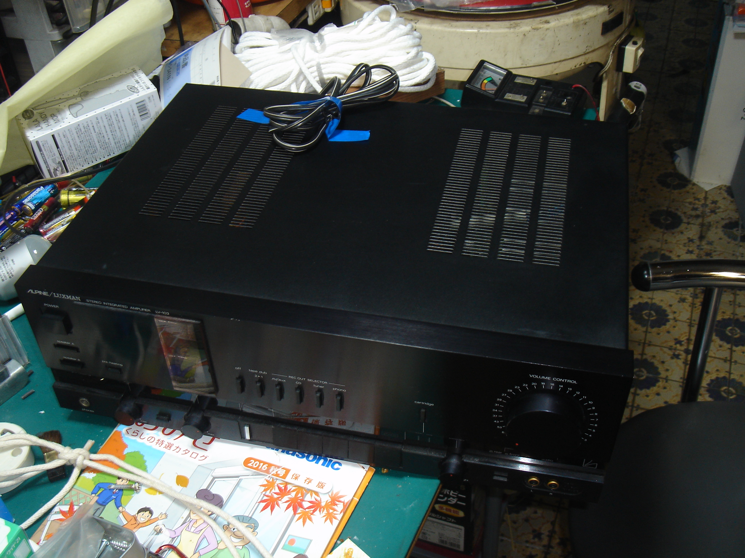 ALPINE/LUXMAN LV-103の修理 | 電気屋さんのひとりごと