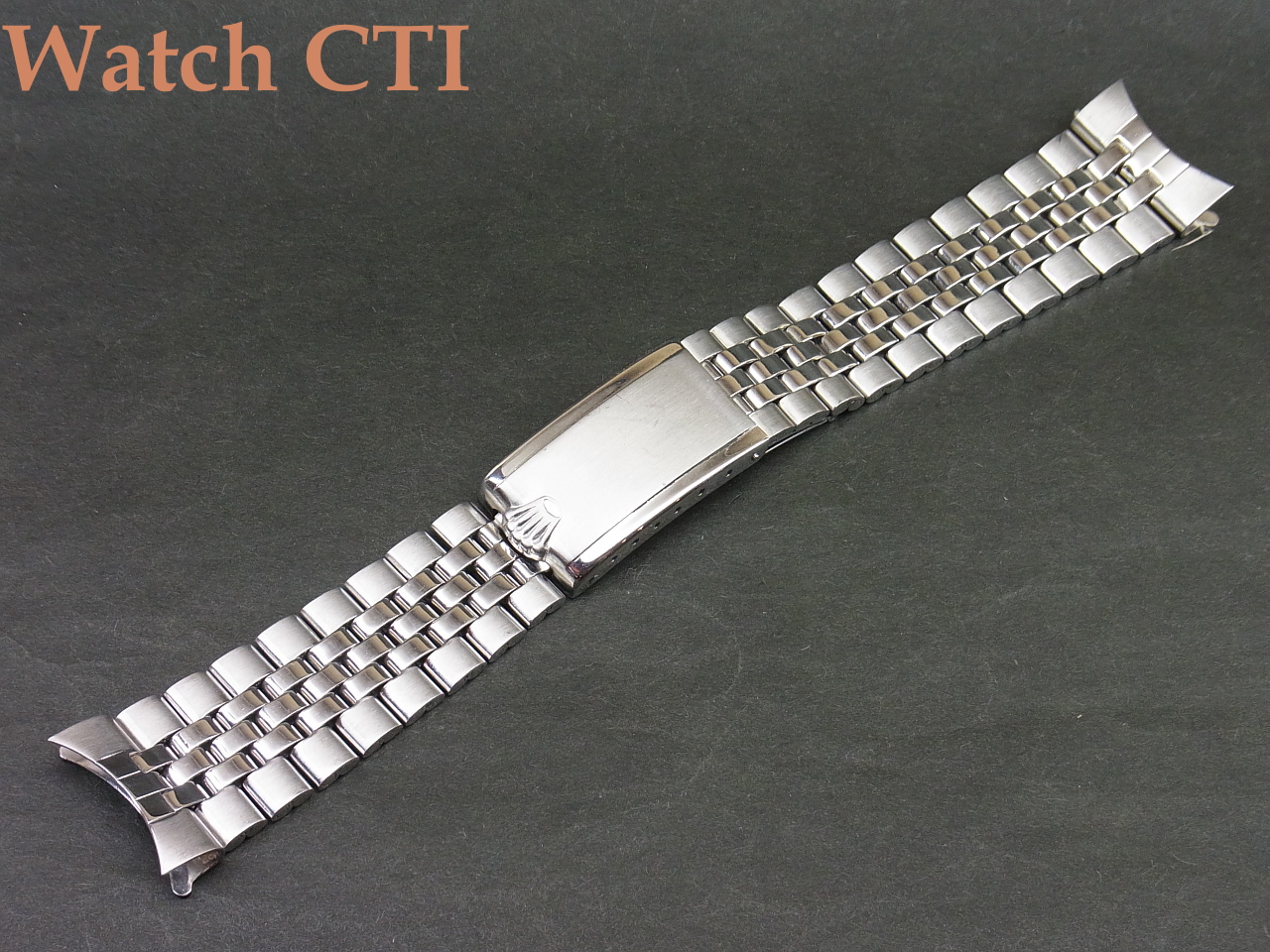 B1150] ROLEX 20mm幅SS巻きジュビリーブレス ”デベソバックル” [販売済]