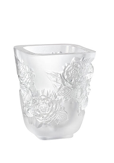 Lalique Vase - Pivoines Clear - Small – Coast 2 Coast Collection