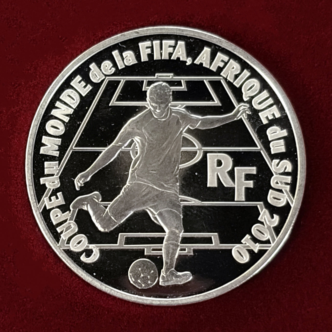 フランス】2010年FIFAワールドカップ南アフリカ大会記念 10ユーロ 銀貨