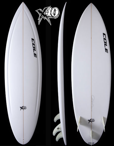 COLE SURFBOARDS | X10 | CUSTOM SHAPES | MADE IN THE U.S.A. | Cole
