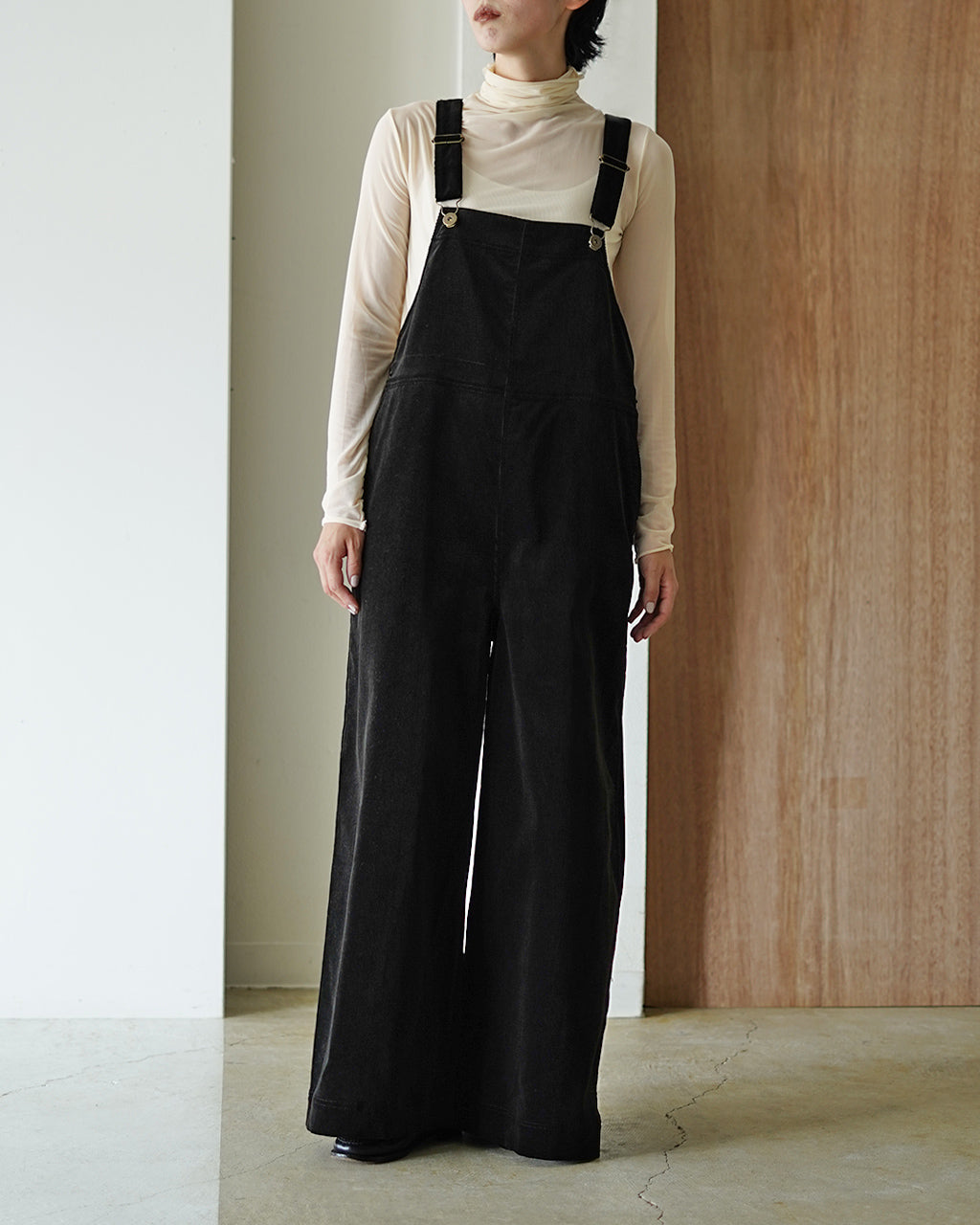 サクラ SACRA フィンクスコットン コーデュロイ サロペット レディース