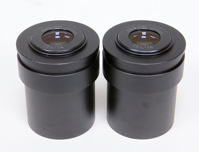 ニコン実体顕微鏡用接眼レンズペア【E15x】 倍率：15x