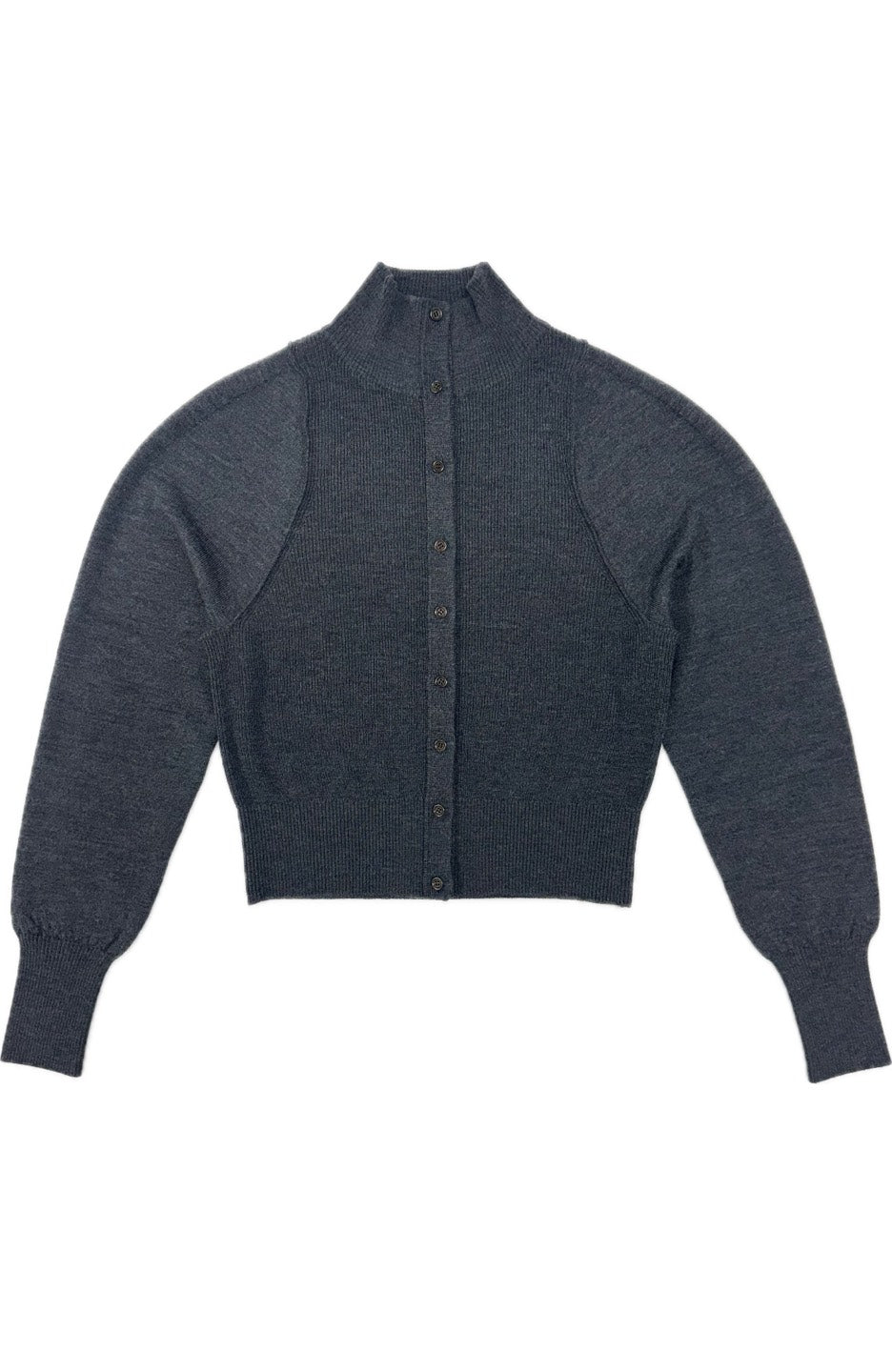 BLOCKING BUTTON UP CARDIGAN