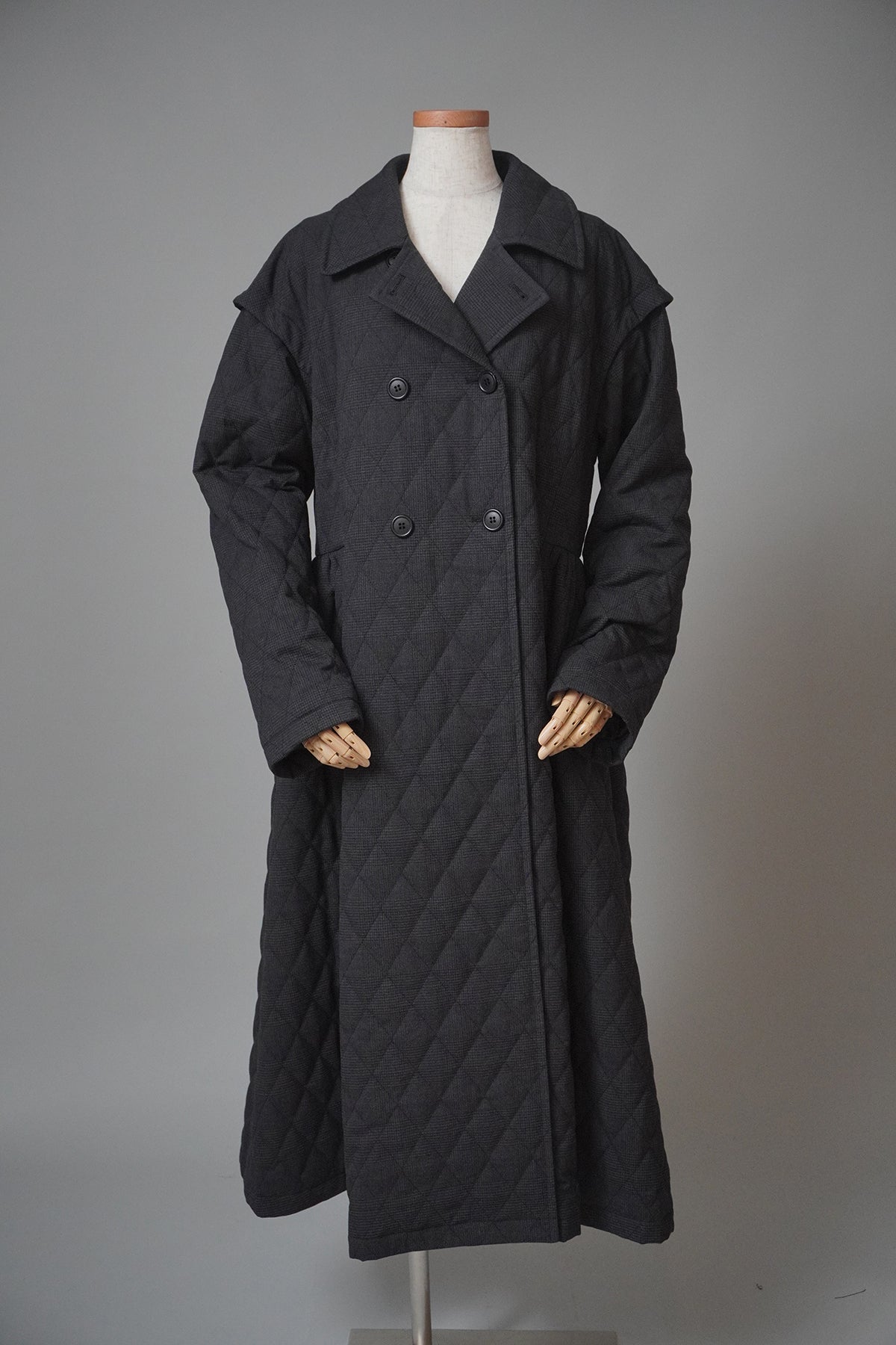 チェックキルティングコート – HARMONIA