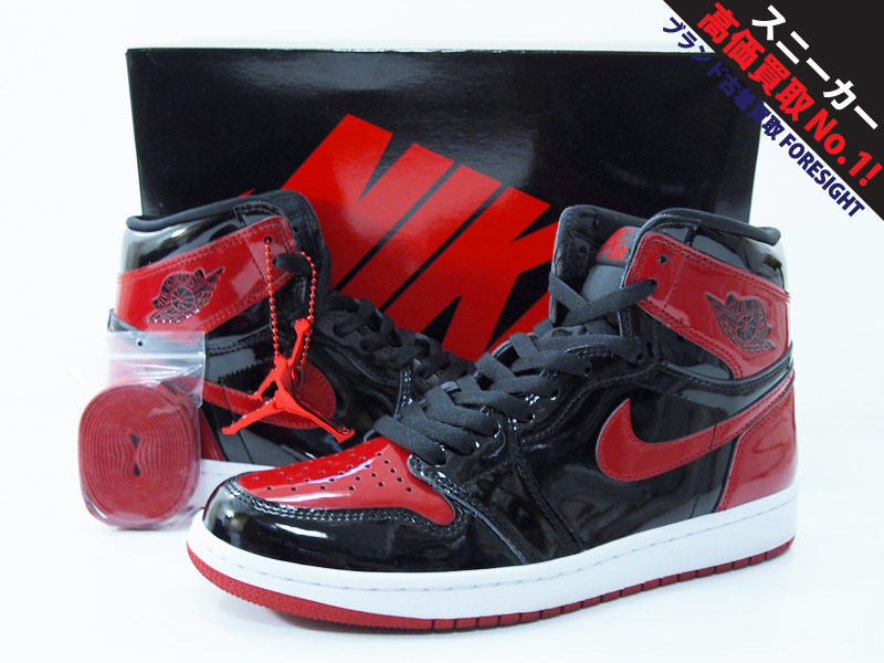 NIKE AIR JORDAN 1 RETRO HIGH OG 'PATENT BRED'エアジョーダン1