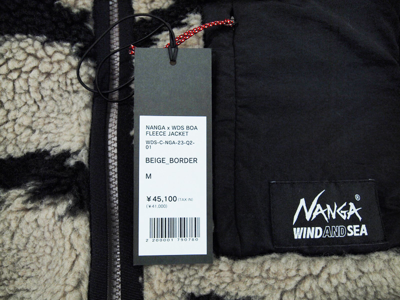 WIND AND SEA × NANGA 'BOA FLEECE JACKET'ボア フリース ジャケット
