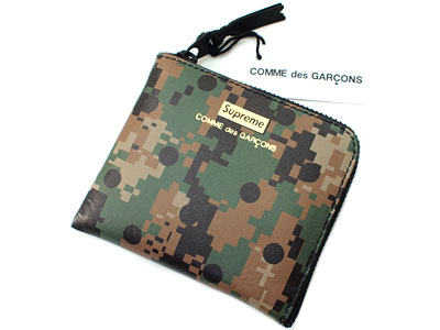 Supreme×COMME des GARCONS 'Half Zip Wallet'ウォレット 財布 カモ