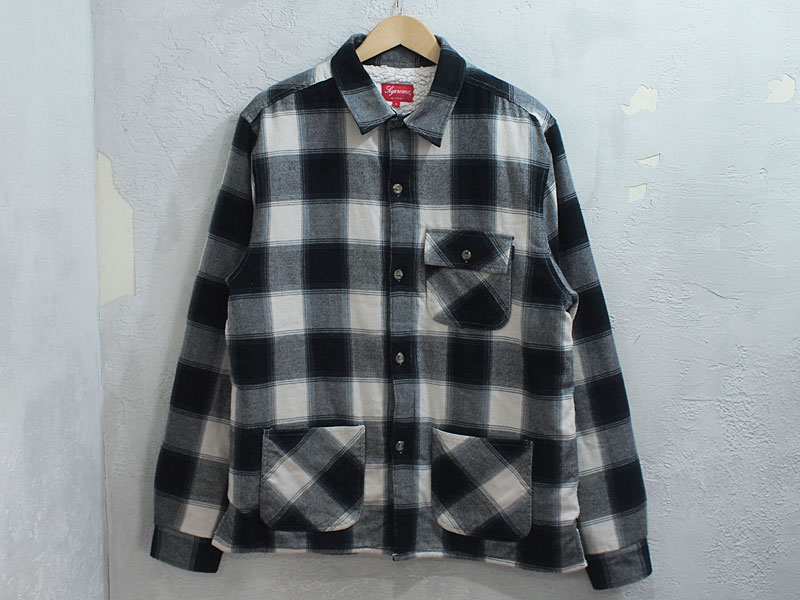 Supreme 'Buffalo Plaid Sherpa Lined Chore Shirt'バッファロー