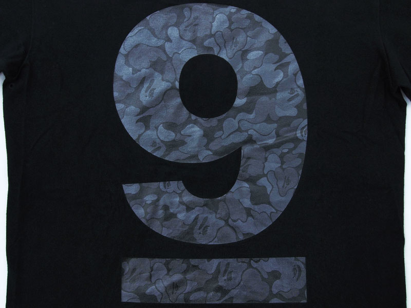 NUMBER (N)INE × A BATHING APE 9周年記念 Tシャツ 黒 ブラック ア
