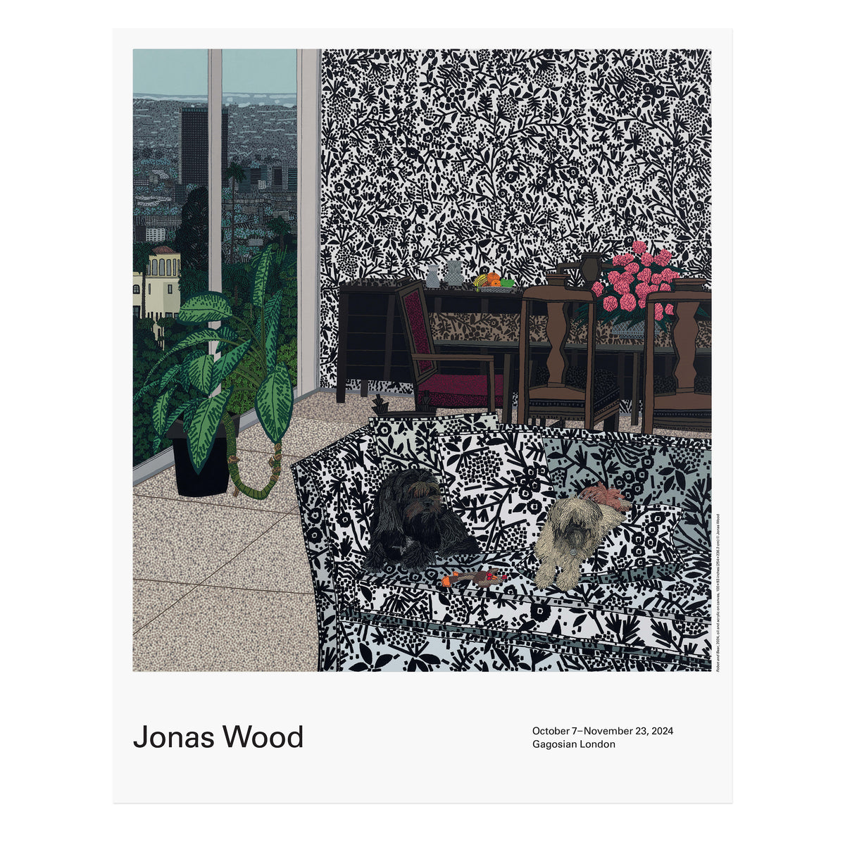 Jonas Wood Robot and Bear Poster | Gagosian Shop