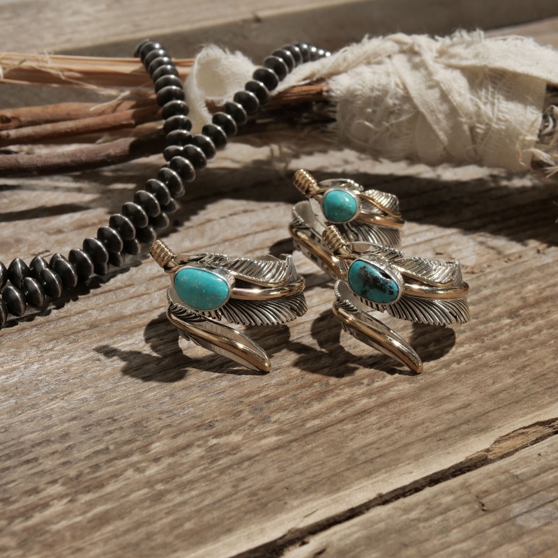 ◇size ハーヴィーメイス 12KGF ターコイズ フェザーリング｜マライカ