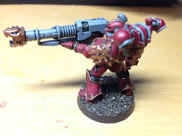 ラスキャノン装備のケイオススペースマリーン | figure paint