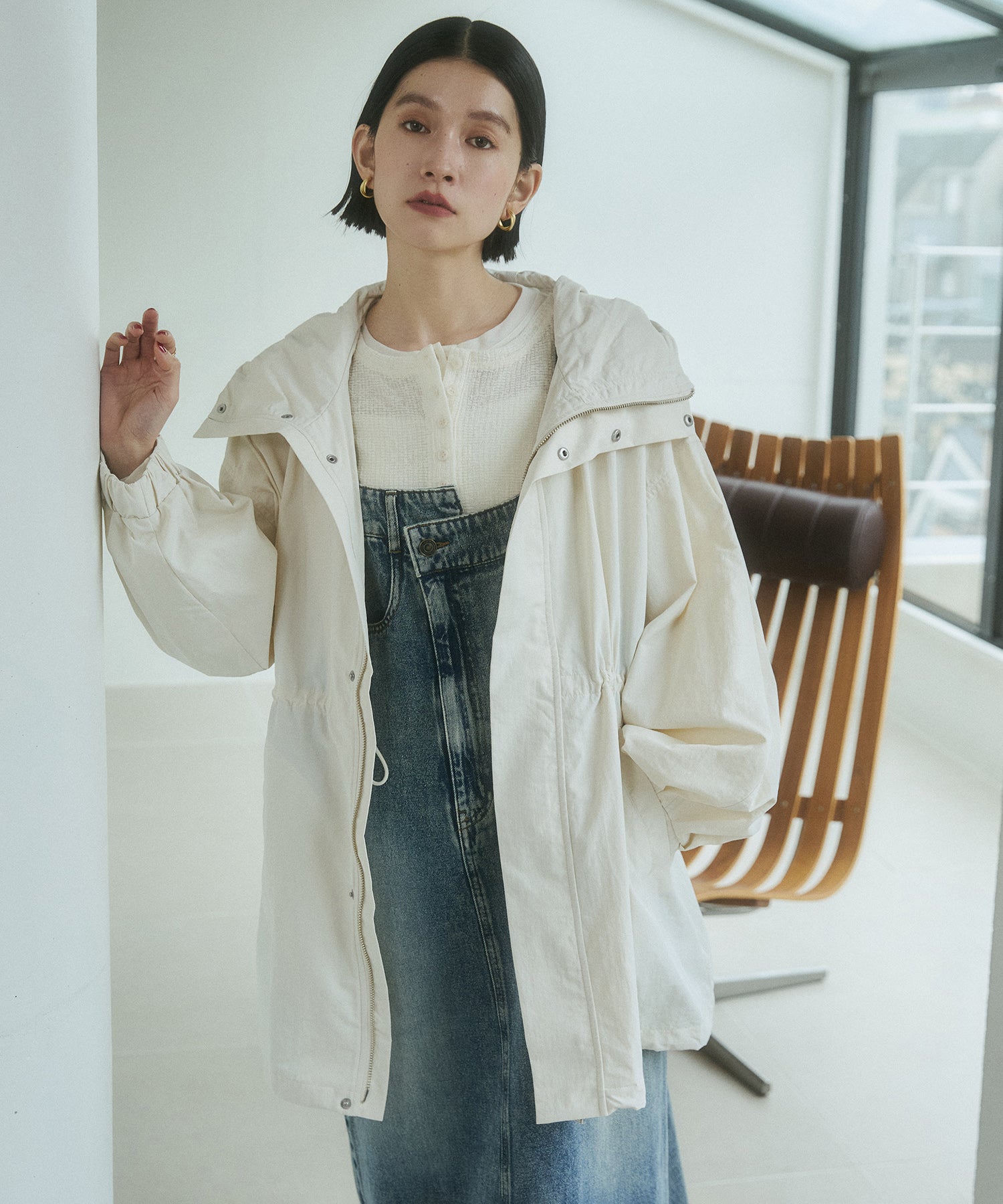 ナイロン マウンテンパーカー