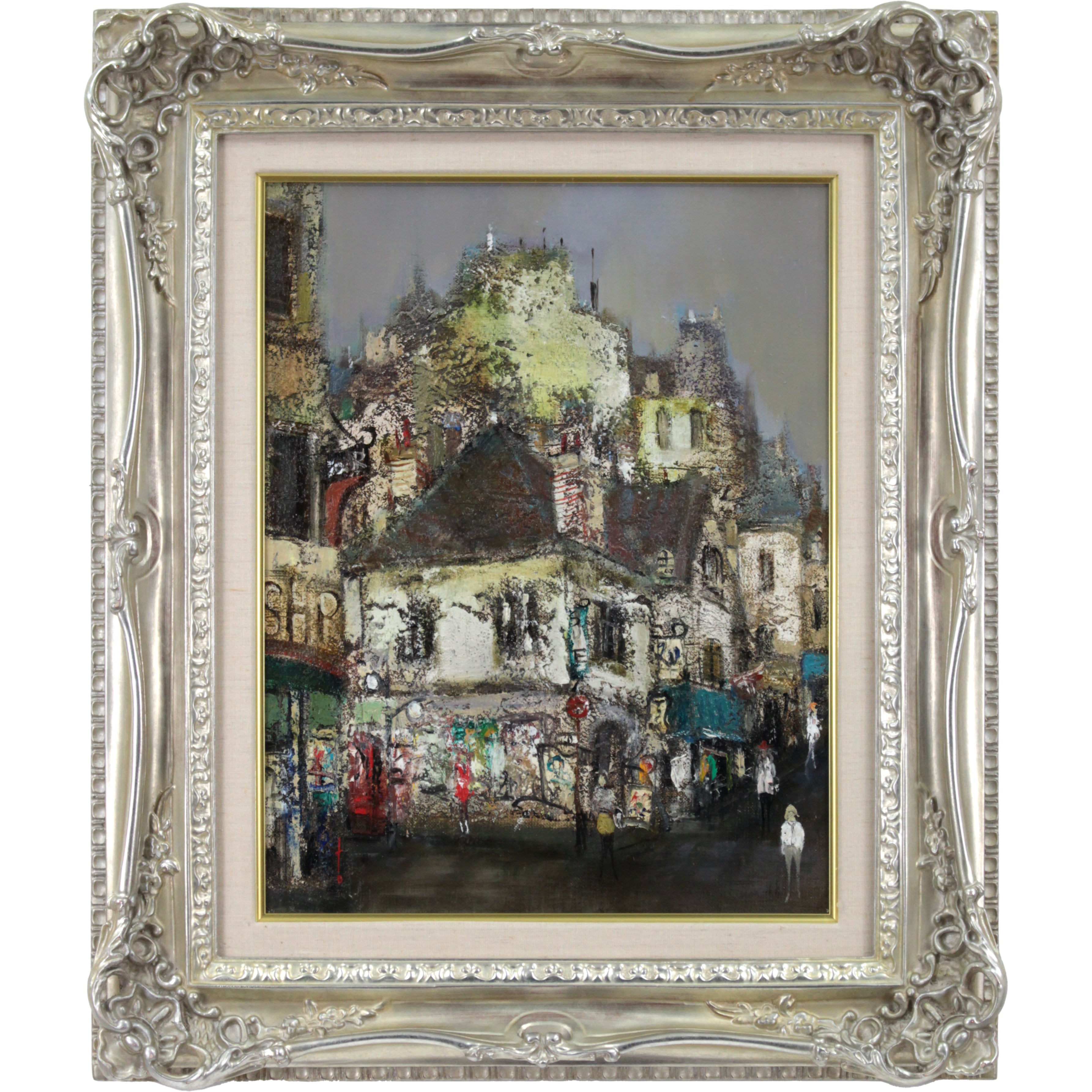 大塚健二 『街』 油彩画 - 北海道画廊