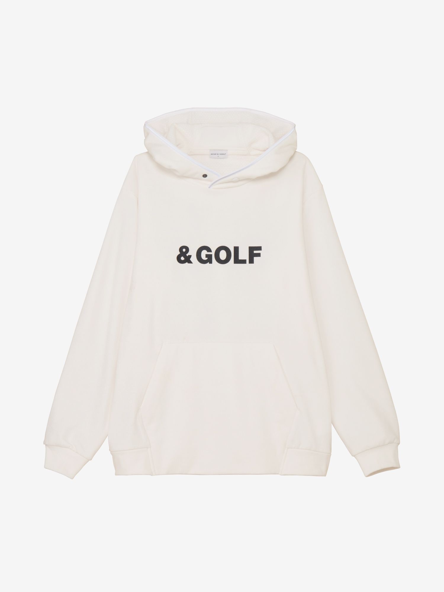 公式】＆GOLF バックグリッドフリース プルパーカ（メンズ