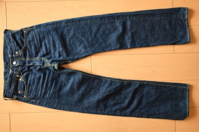 二代目BIG STONE の色落ち #1 - ワンウォッシュ程度の状態のものを再