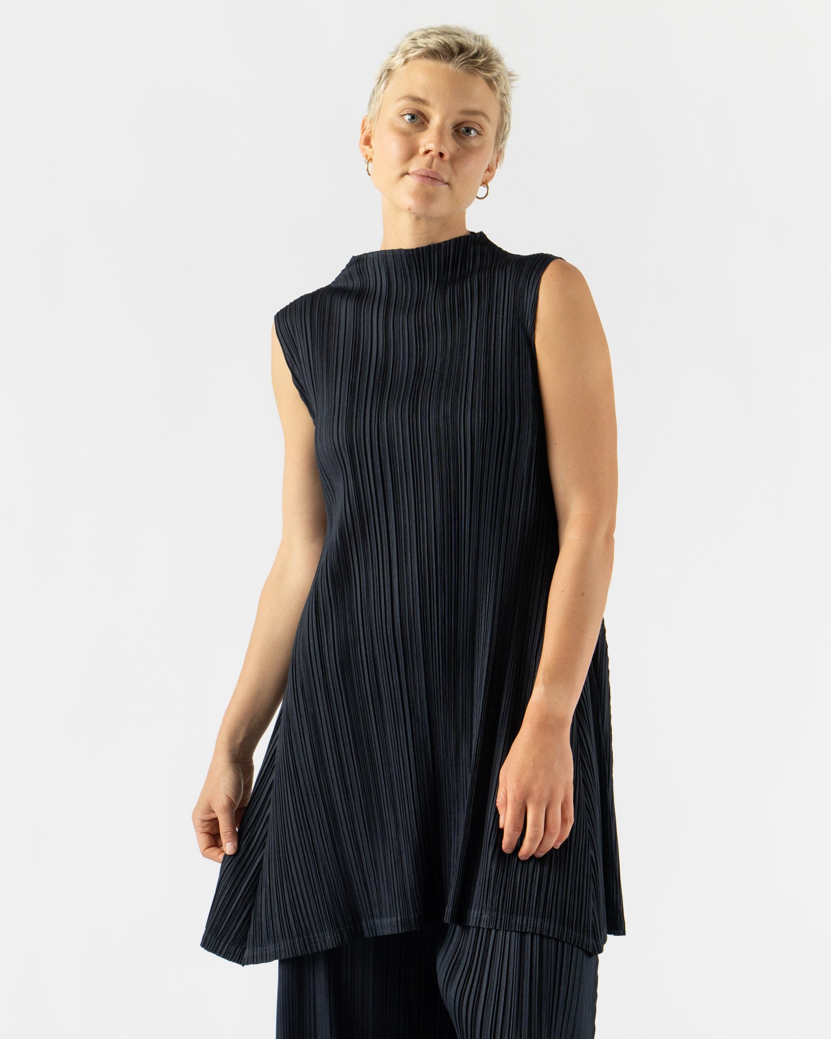 Pleats Please Issey Miyake Mellow Pleats Top Curated at Jake and Jones