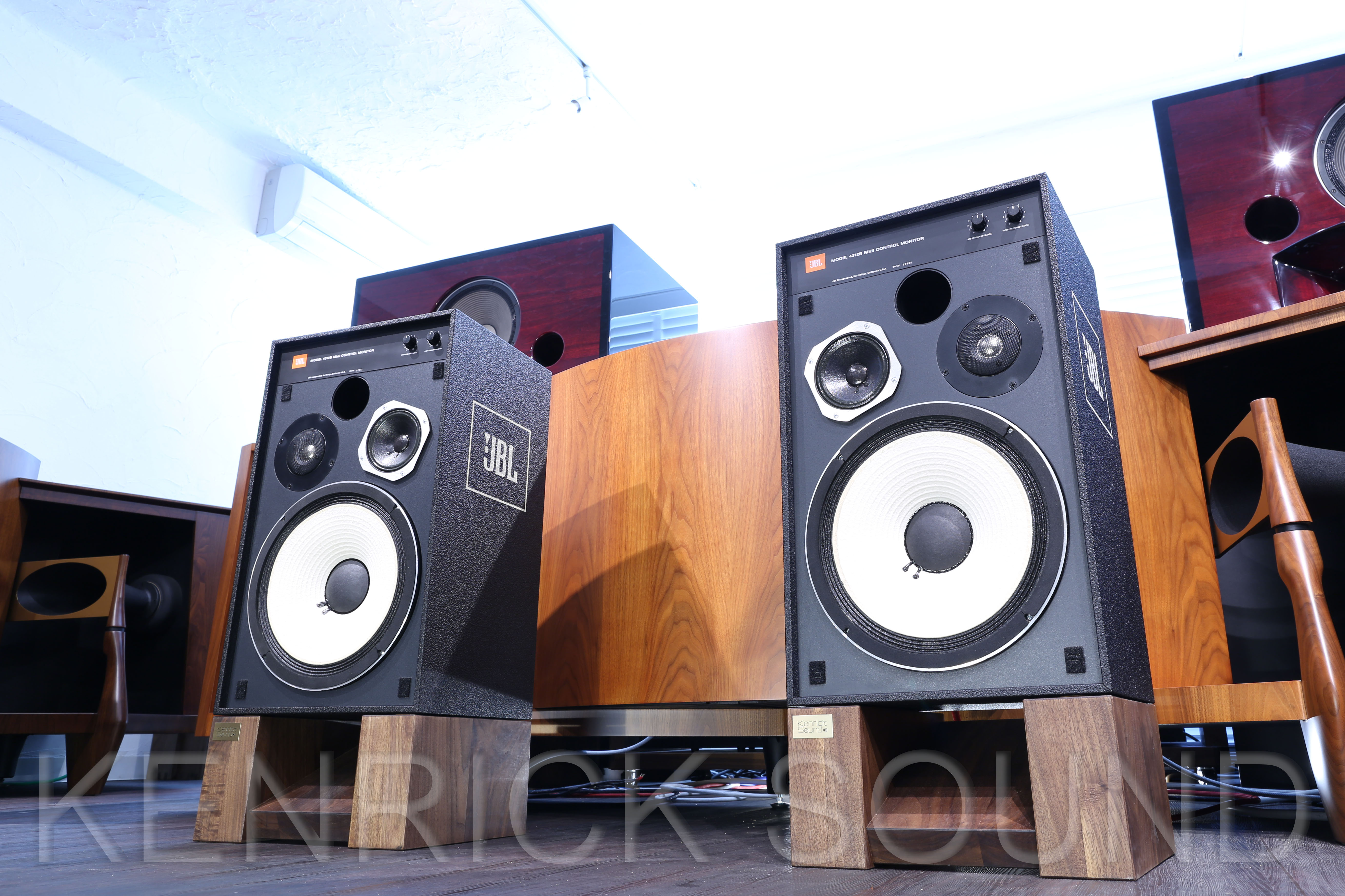 JBL 4312B MK2(MKII) 3wayモニタースピーカー 金メッキ端子交換済