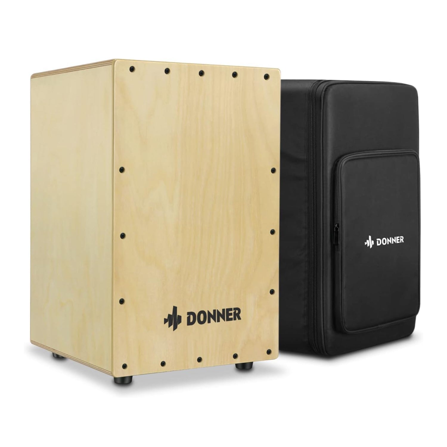 DCD-1 カホン 木製 打楽器 ギター弦内蔵 バッグ付 軽量 コンパクト Donner