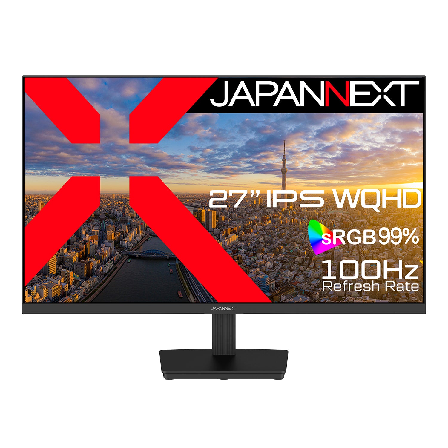 JAPANNEXT 27インチ IPSパネル搭載 WQHD(2560x1440)解像度 液晶