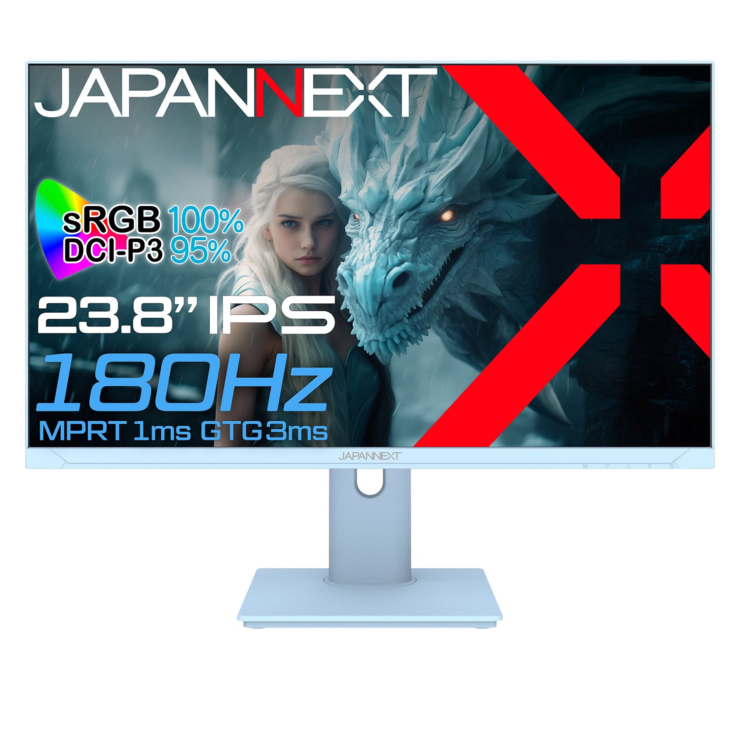 JAPANNEXT 23.8インチ IPSパネル搭載 フルHD(1920x1080)解像度 180Hz