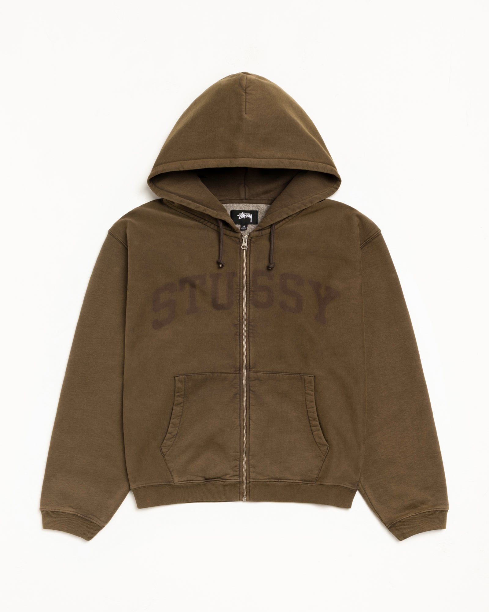 Zip Hoodie Faded Graphic – Olive | Sweats | Stüssy Japan
